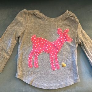EUC Old Navy 12-18 M Deer L/S Shirt